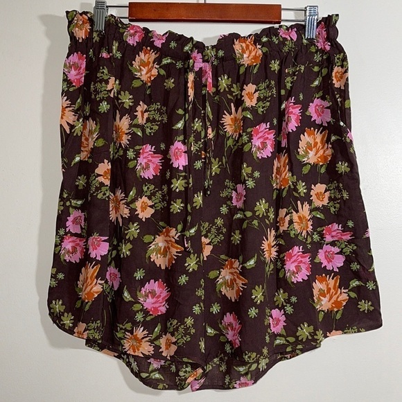 DR2 by Daniel Rainn Elastic Waist Floral Print Shorts Sz. 1X - Picture 5 of 9